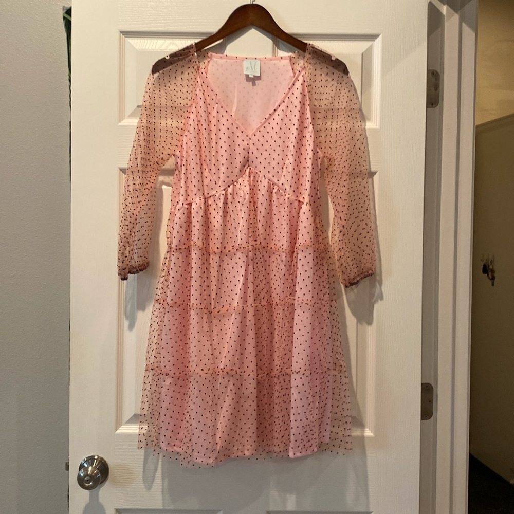 The Mint polka dot dress